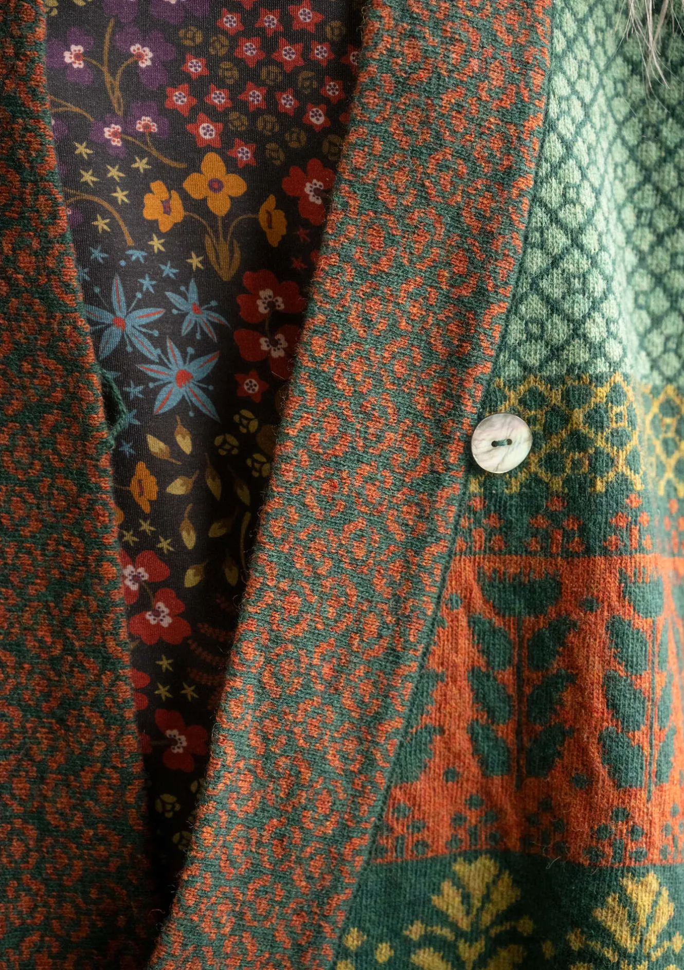 Gudrun Sjödén Strickjacke „Edda“ aus Recycling-Wollgemisch