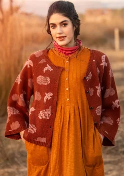 Gudrun Sjödén Strickjacke „Flyttfågel“ aus Recycling-Wollmischung/Recycling-Baumwolle