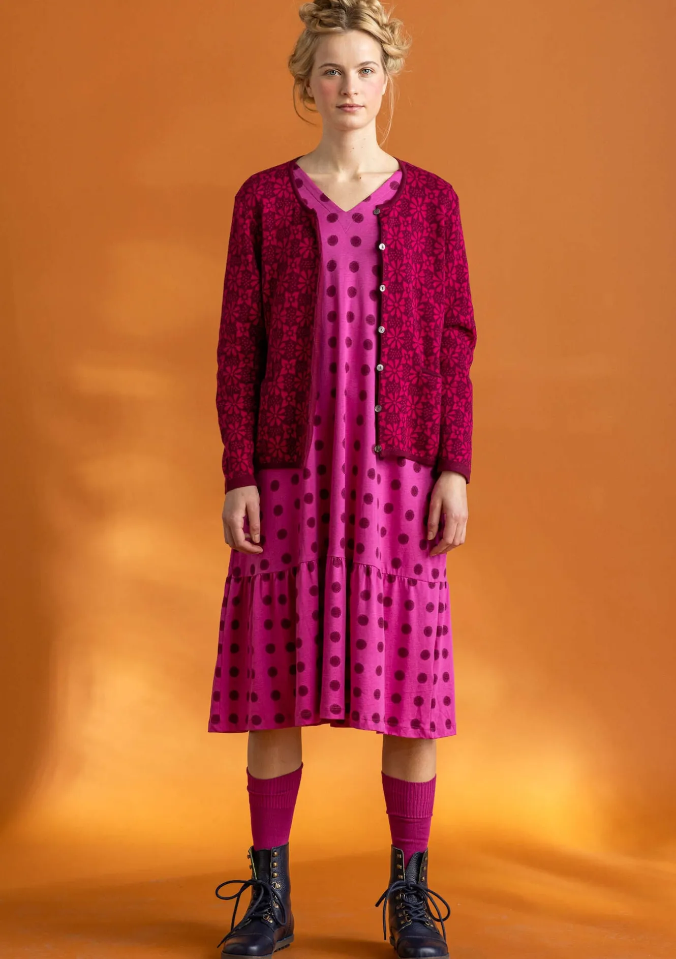 Gudrun Sjödén Strickjacke „Freja“ aus Bio-/Recycling-Baumwolle