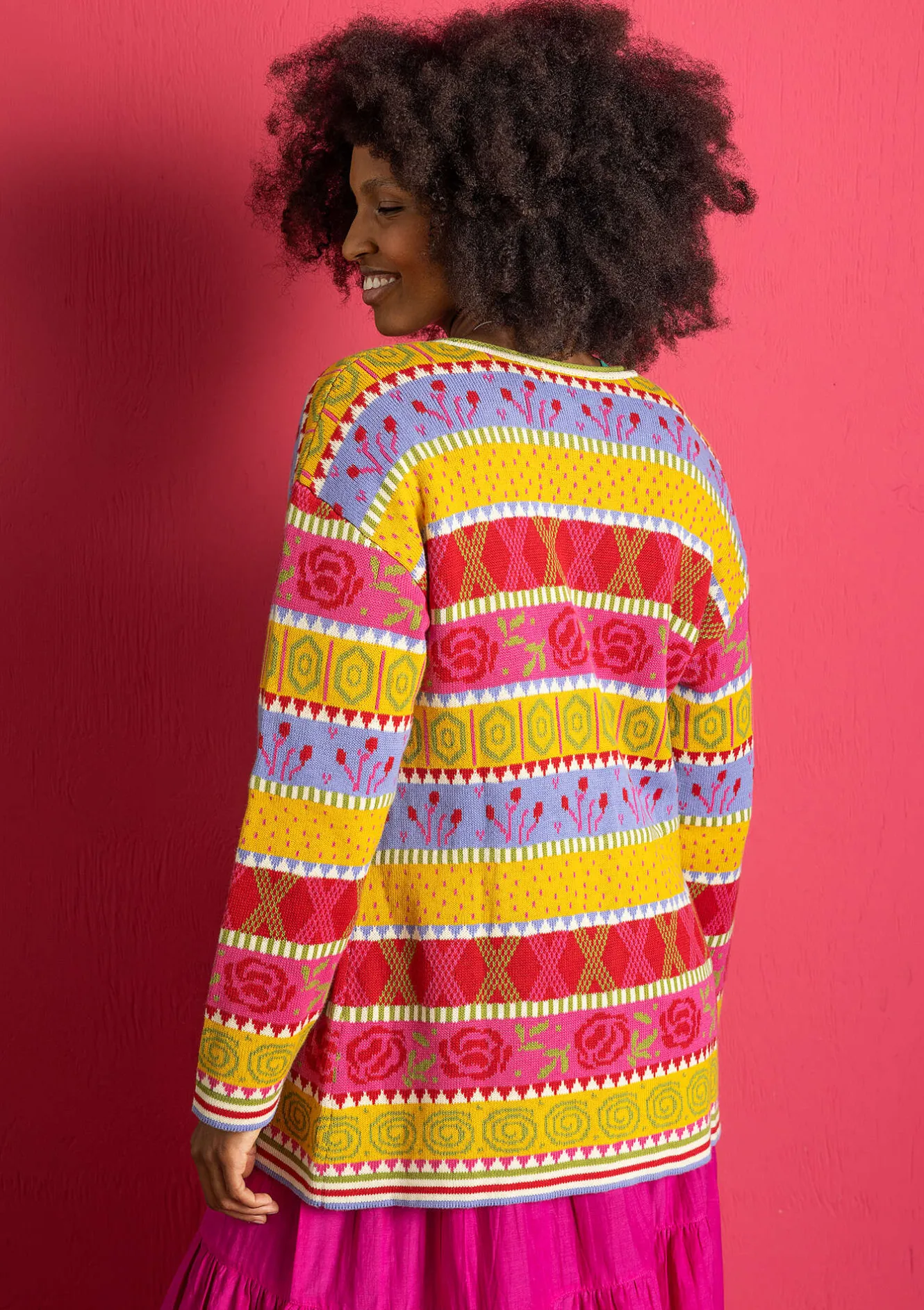 Gudrun Sjödén Strickjacke „Klara“ aus Bio-/Recycling-Baumwolle