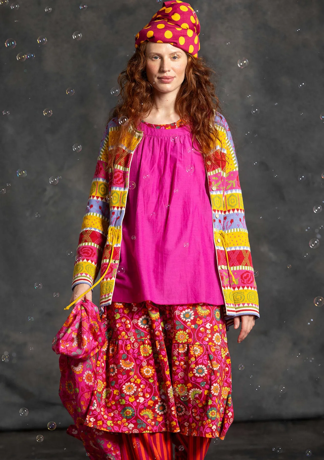 Gudrun Sjödén Strickjacke „Klara“ aus Bio-/Recycling-Baumwolle