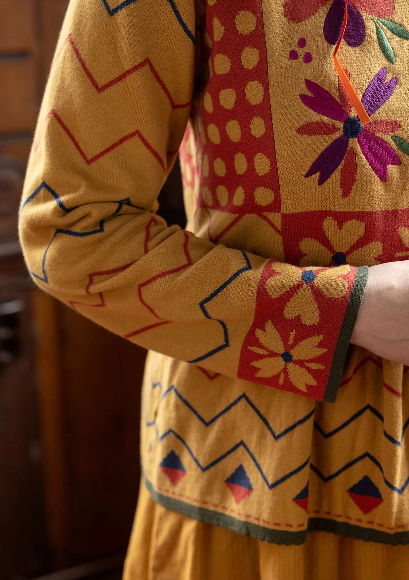 Gudrun Sjödén Strickjacke „Maria“ aus Bio-/Recycling-Baumwolle