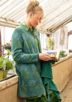Gudrun Sjödén Strickjacke „Mårbacka“ aus Bio-/Recycling-Baumwolle