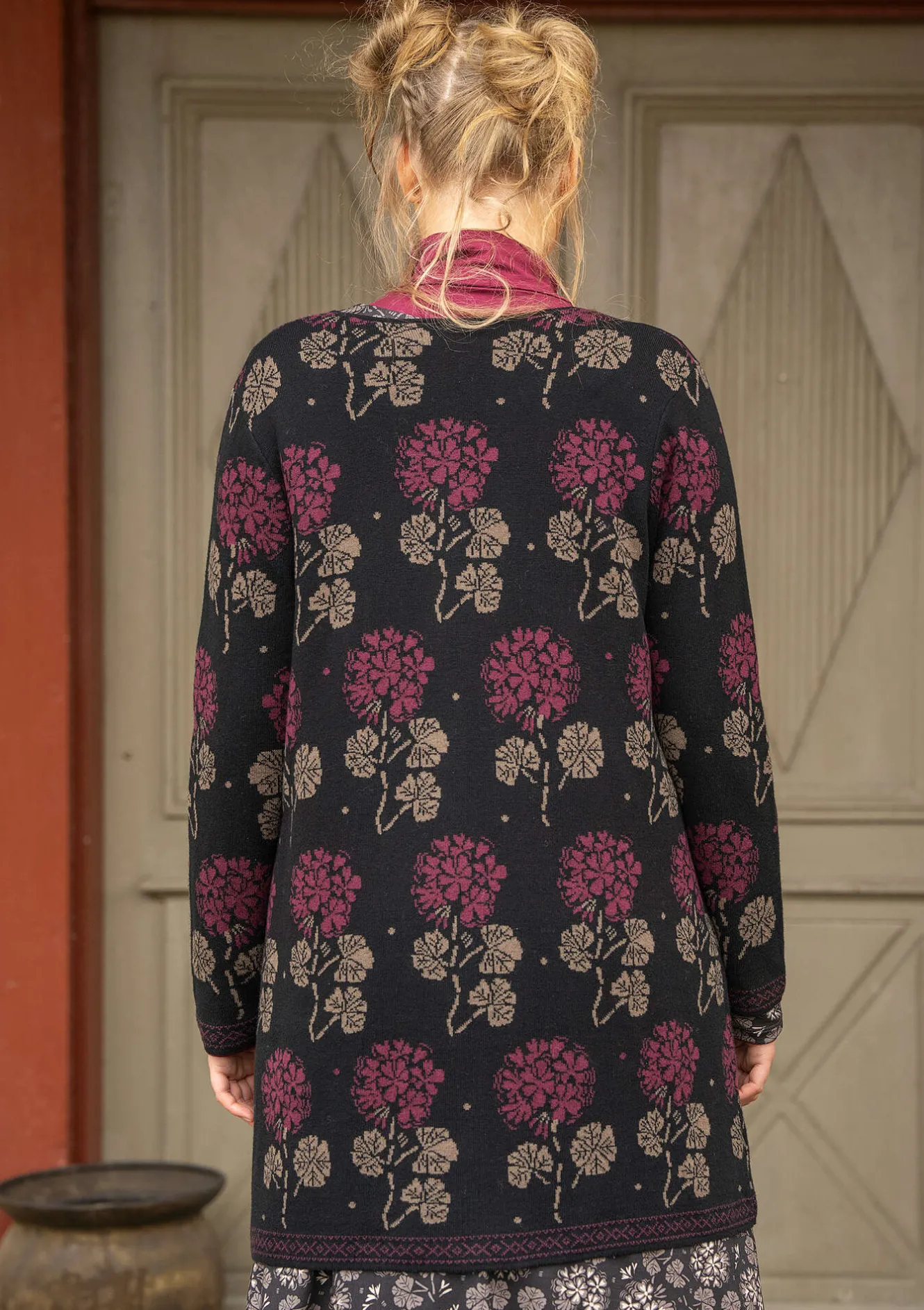 Gudrun Sjödén Strickjacke „Mårbacka“ aus Bio-/Recycling-Baumwolle