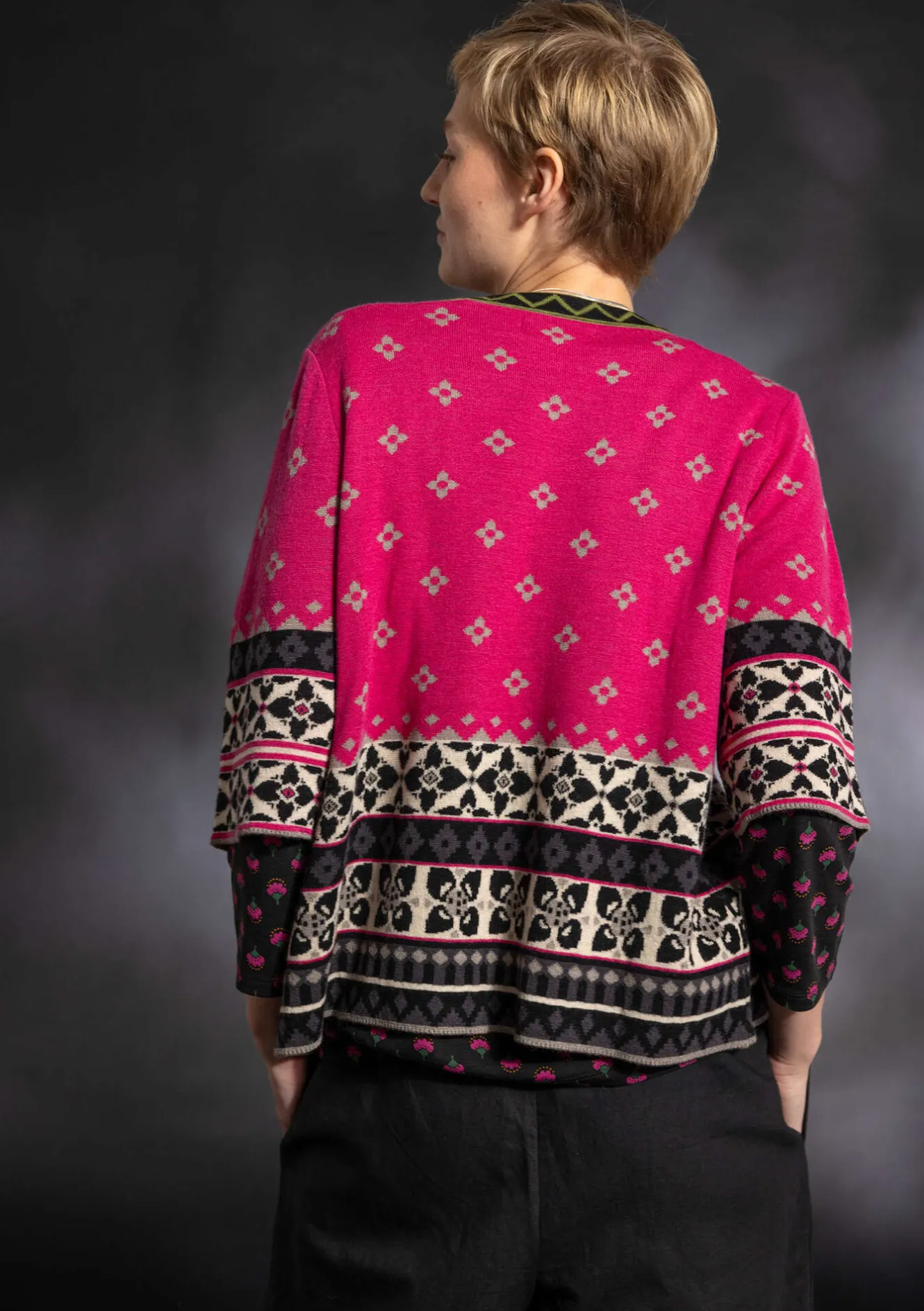 Gudrun Sjödén Strickjacke „Noon“ aus Wolle/Lyocell