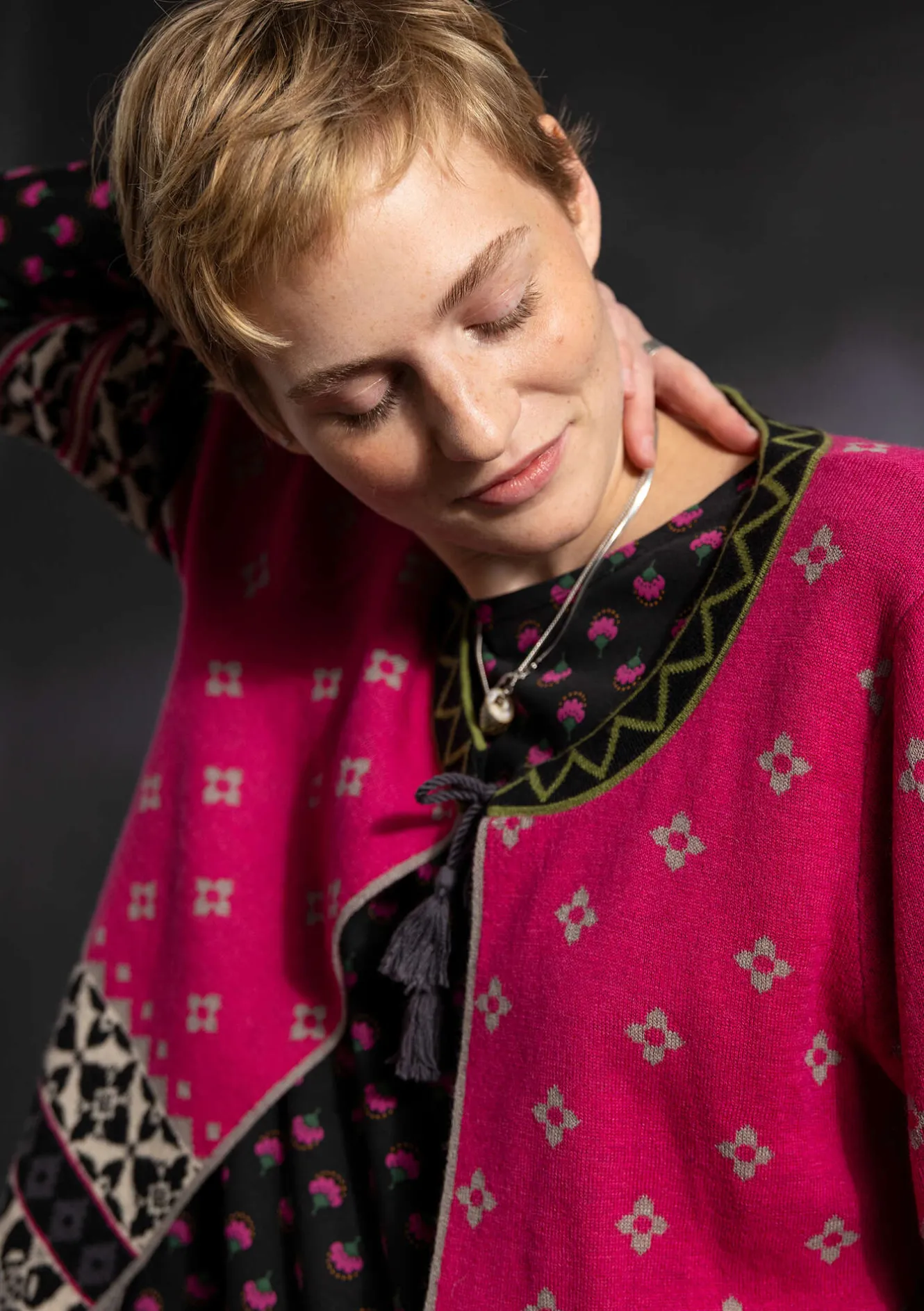 Gudrun Sjödén Strickjacke „Noon“ aus Wolle/Lyocell