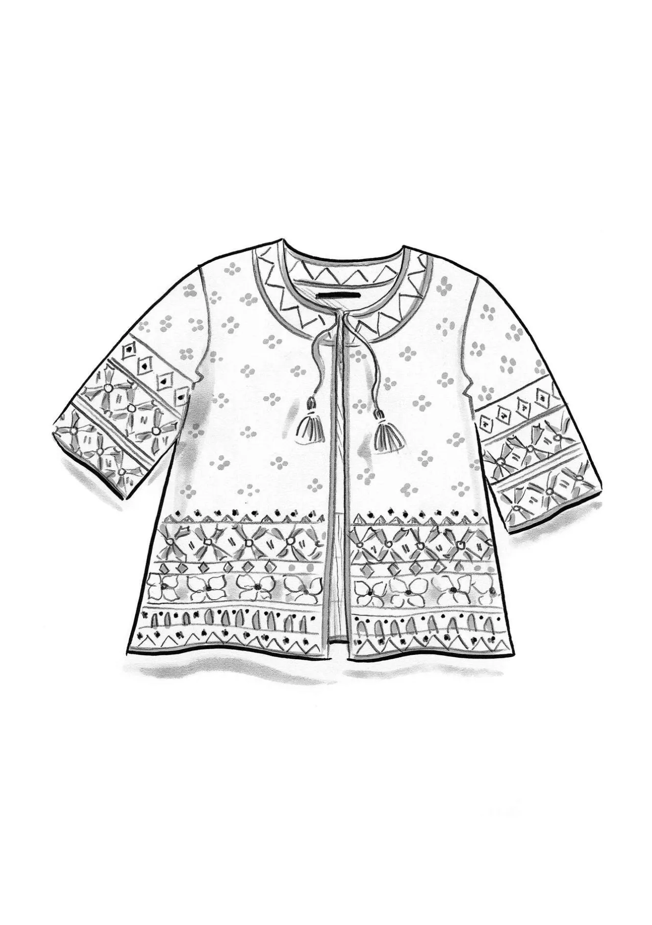 Gudrun Sjödén Strickjacke „Noon“ aus Wolle/Lyocell