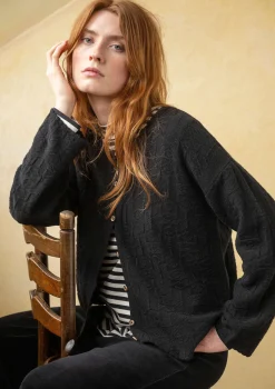 Gudrun Sjödén Strickjacke „Nova“ aus Lammwolle