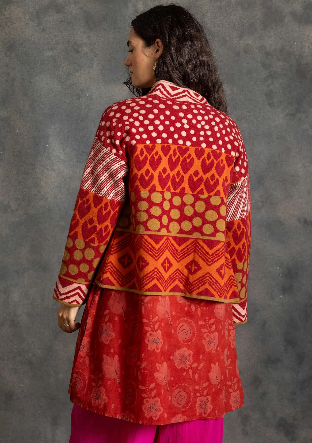 Gudrun Sjödén Strickjacke „Viktoria“ aus Baumwolle/Lammwolle