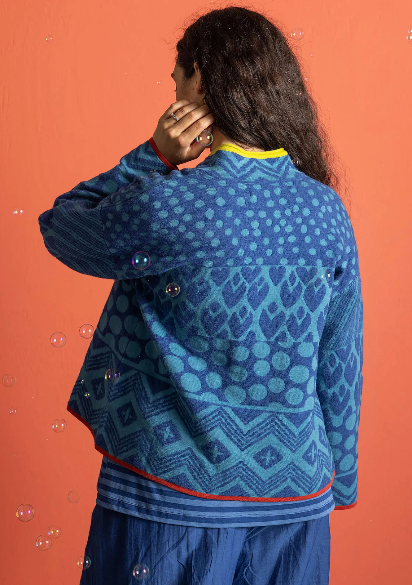 Gudrun Sjödén Strickjacke „Viktoria“ aus Baumwolle/Lammwolle