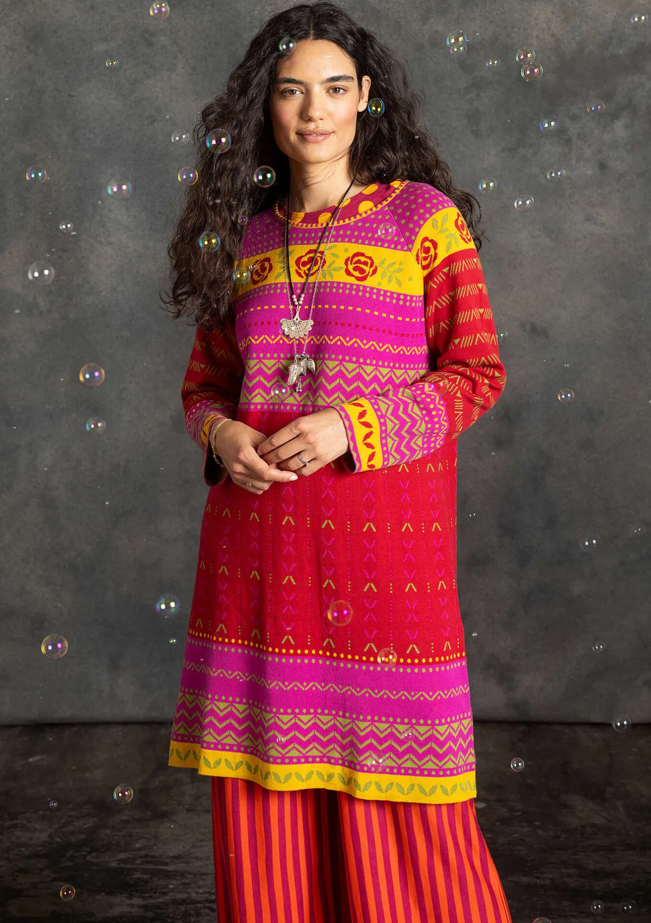 Gudrun Sjödén Strickkleid „Kajsa“ aus Bio-/Recycling-Baumwolle