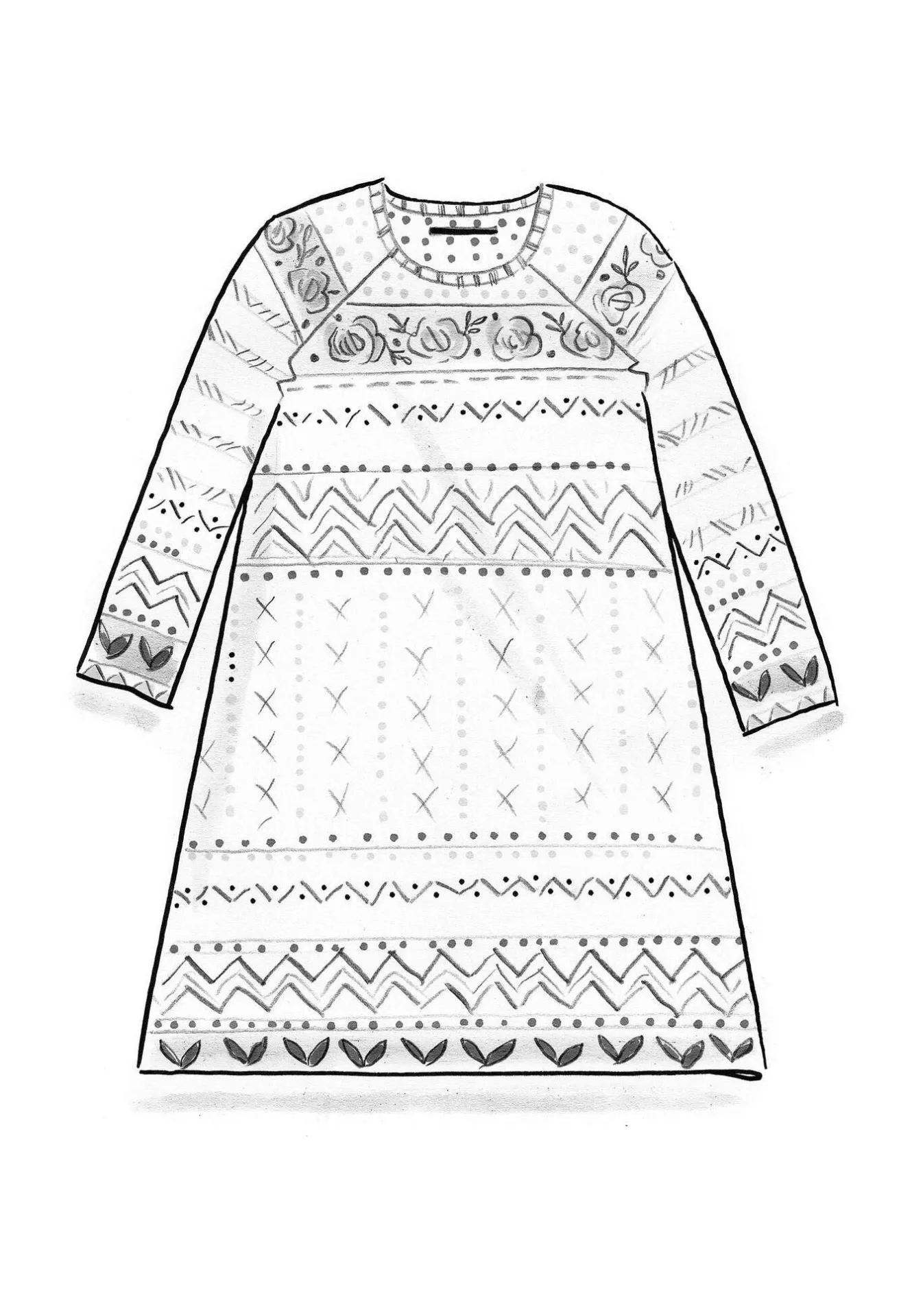 Gudrun Sjödén Strickkleid „Kajsa“ aus Bio-/Recycling-Baumwolle