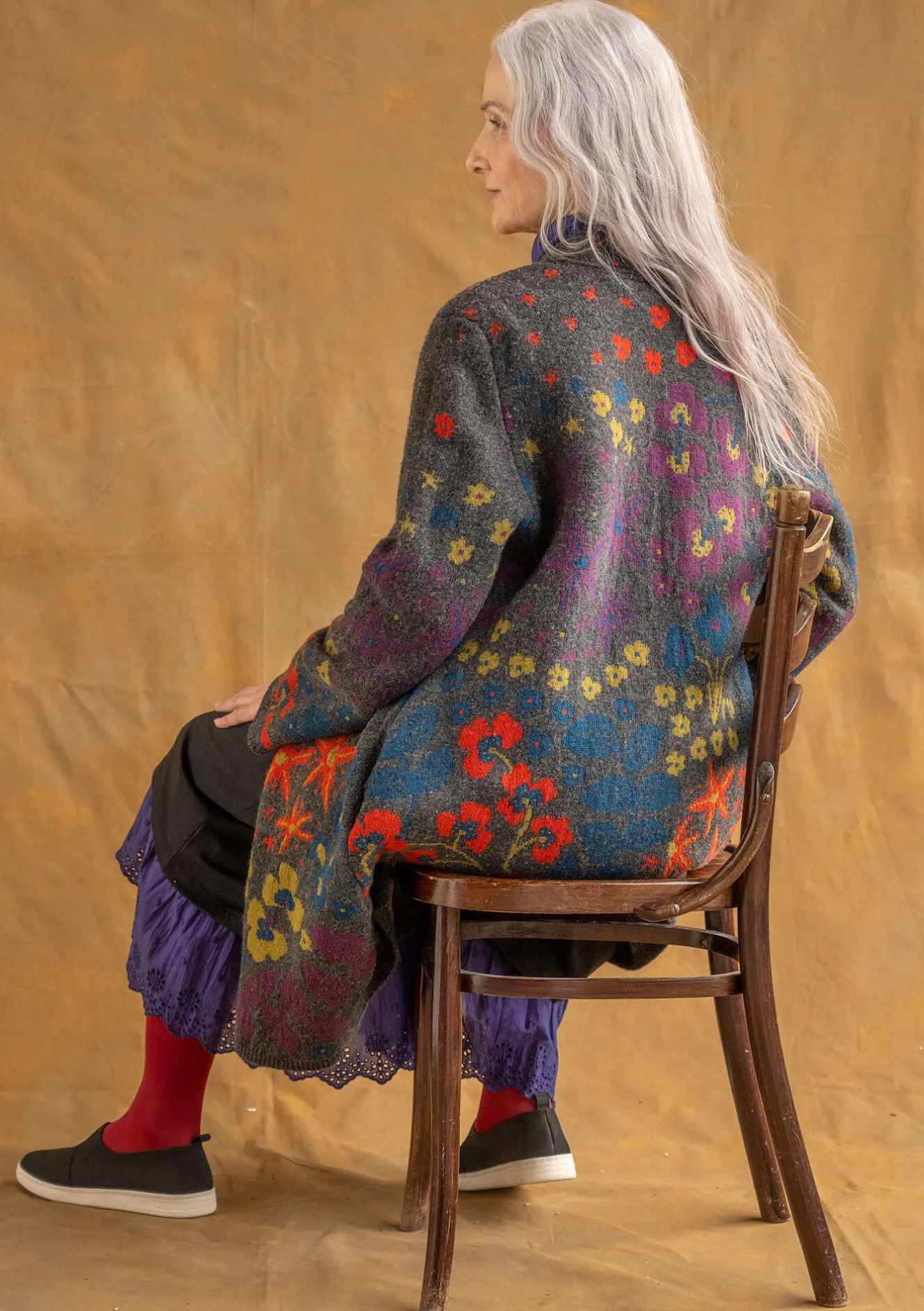 Gudrun Sjödén Strickmantel „Saga“ aus Recycling-Wolle