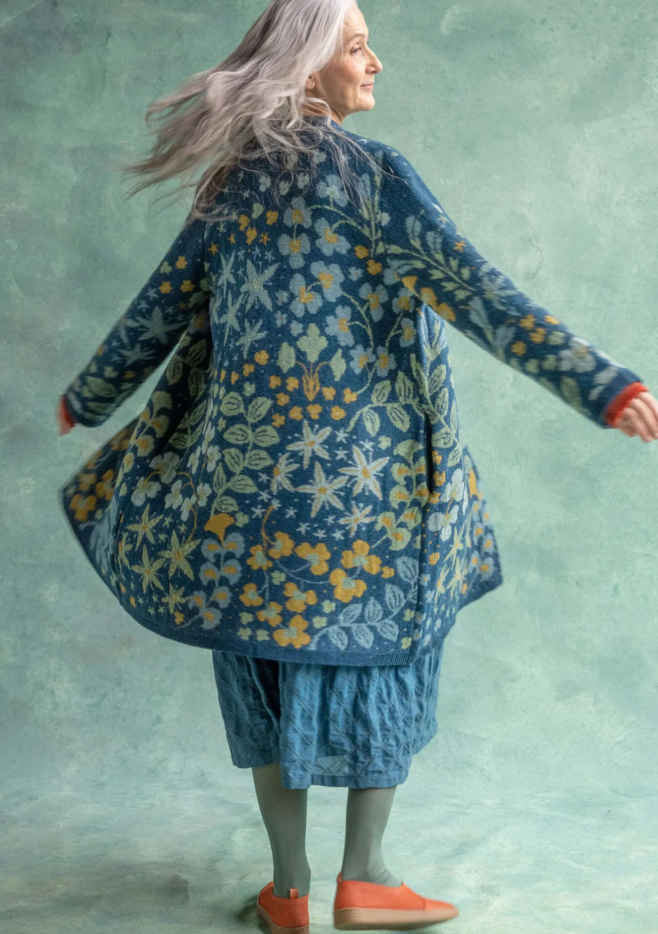 Gudrun Sjödén Strickmantel „Saga“ aus Recycling-Wolle