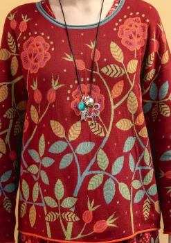 Gudrun Sjödén Strickpullover „Nyponros“ aus Bio-/Recycling-Baumwolle