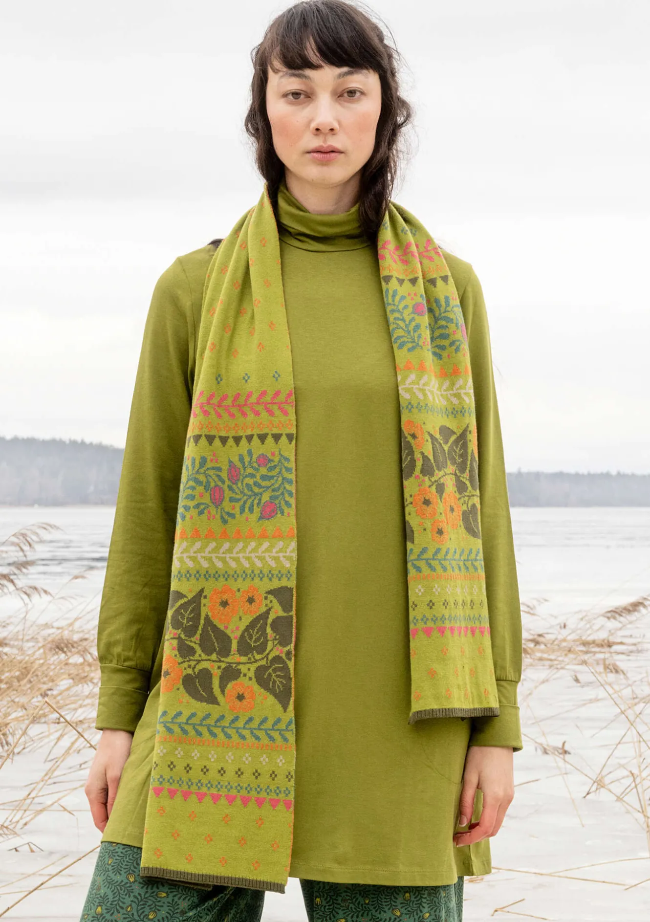 Gudrun Sjödén Strickschal „Borealis“ aus Bio- und Recycling-Baumwolle/Wolle