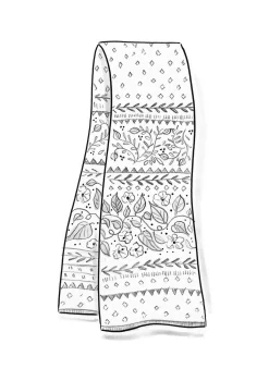 Gudrun Sjödén Strickschal „Borealis“ aus Bio- und Recycling-Baumwolle/Wolle