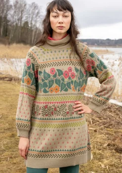 Gudrun Sjödén Stricktunika „Borealis“ aus Bio- und Recycling-Baumwolle/Wolle