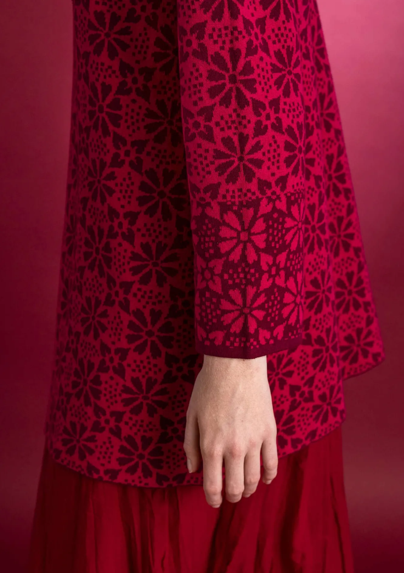 Gudrun Sjödén Stricktunika „Freja“ aus Bio-/Recycling-Baumwolle