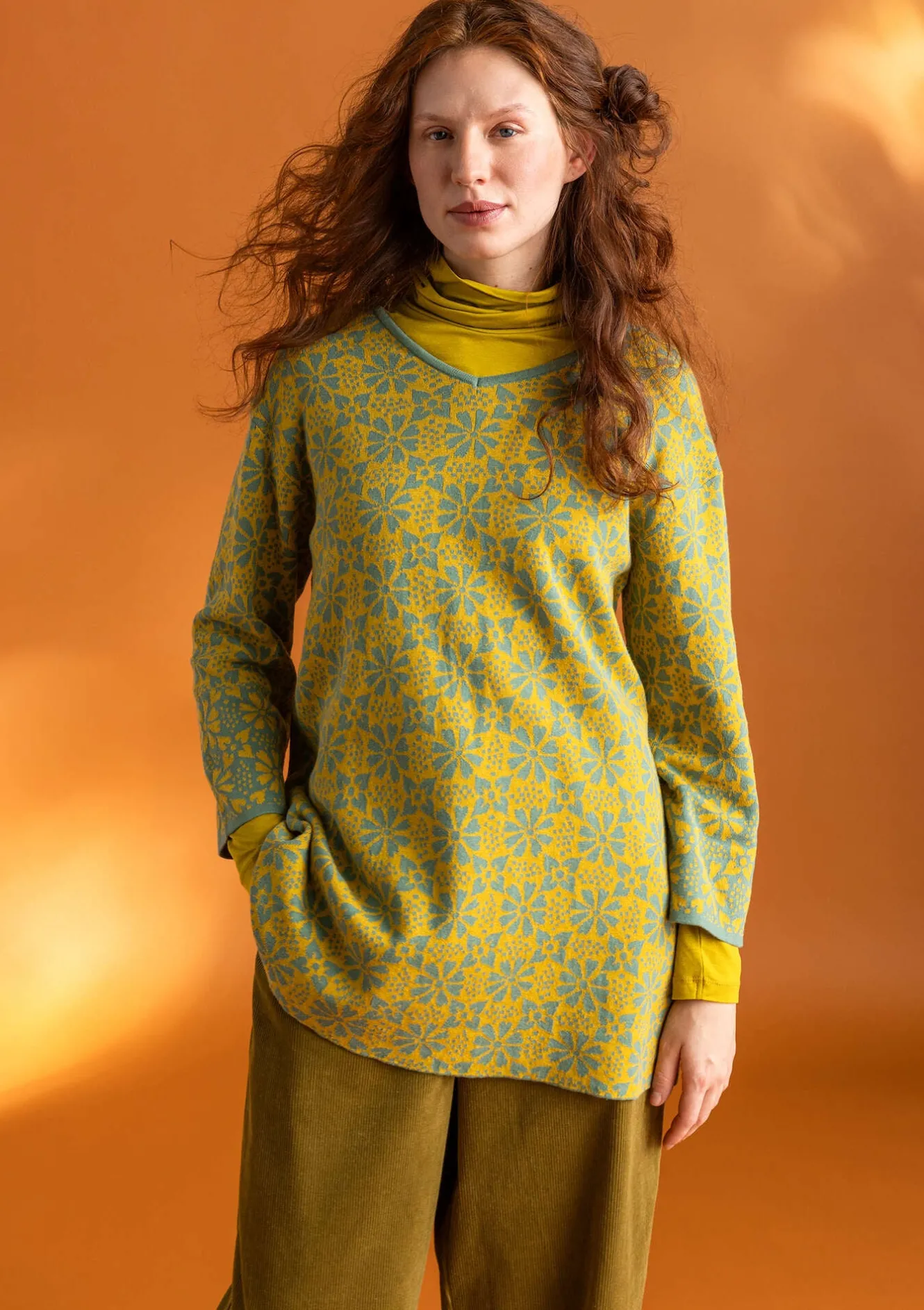 Gudrun Sjödén Stricktunika „Freja“ aus Bio-/Recycling-Baumwolle