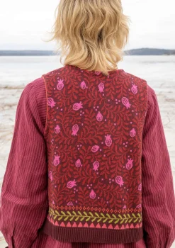 Gudrun Sjödén Strickweste „Aurora“ aus Bio- und Recycling-Baumwolle/Wolle