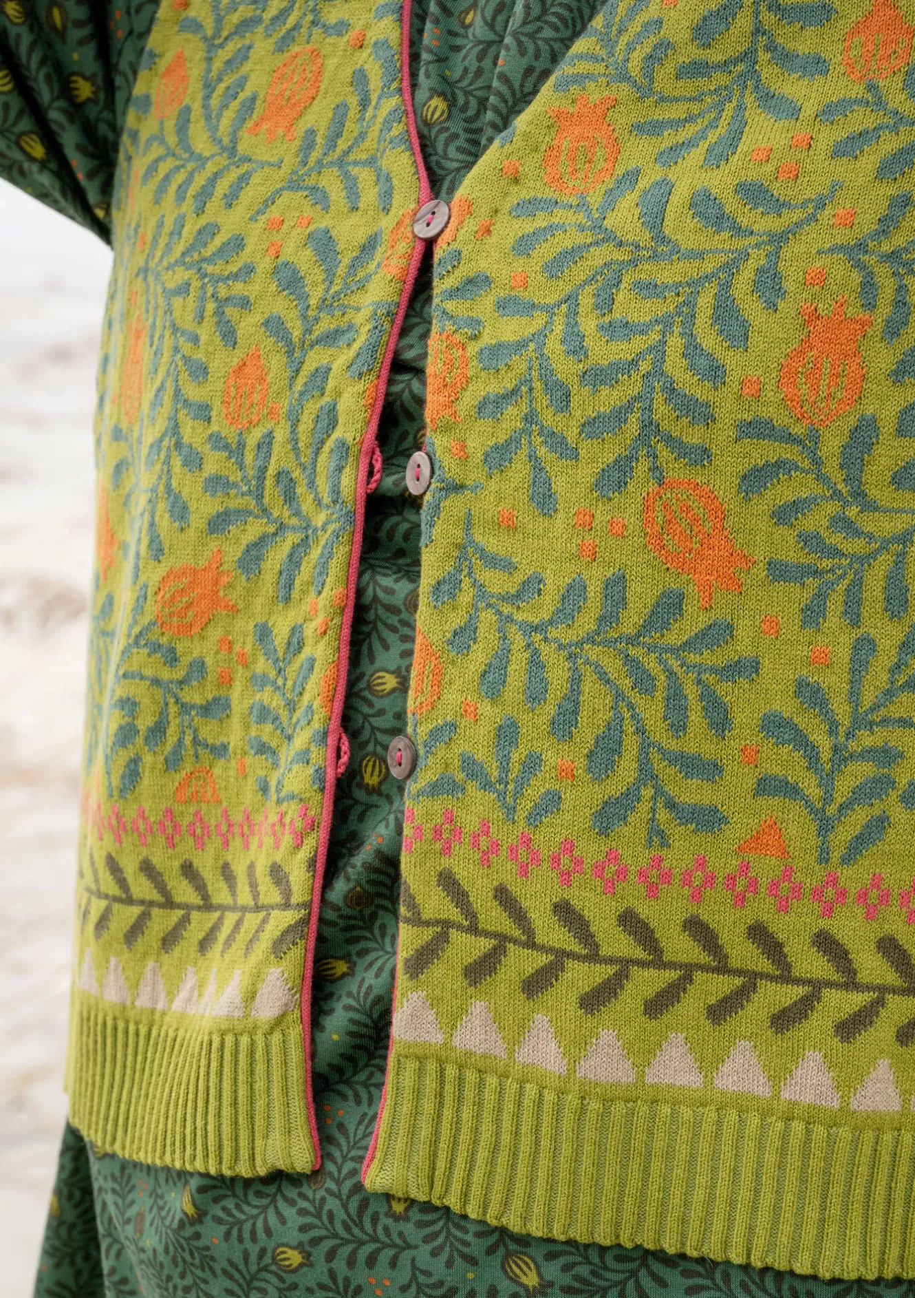Gudrun Sjödén Strickweste „Aurora“ aus Bio- und Recycling-Baumwolle/Wolle