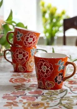 Gudrun Sjödén Teetasse „Wild rose“ aus Keramik