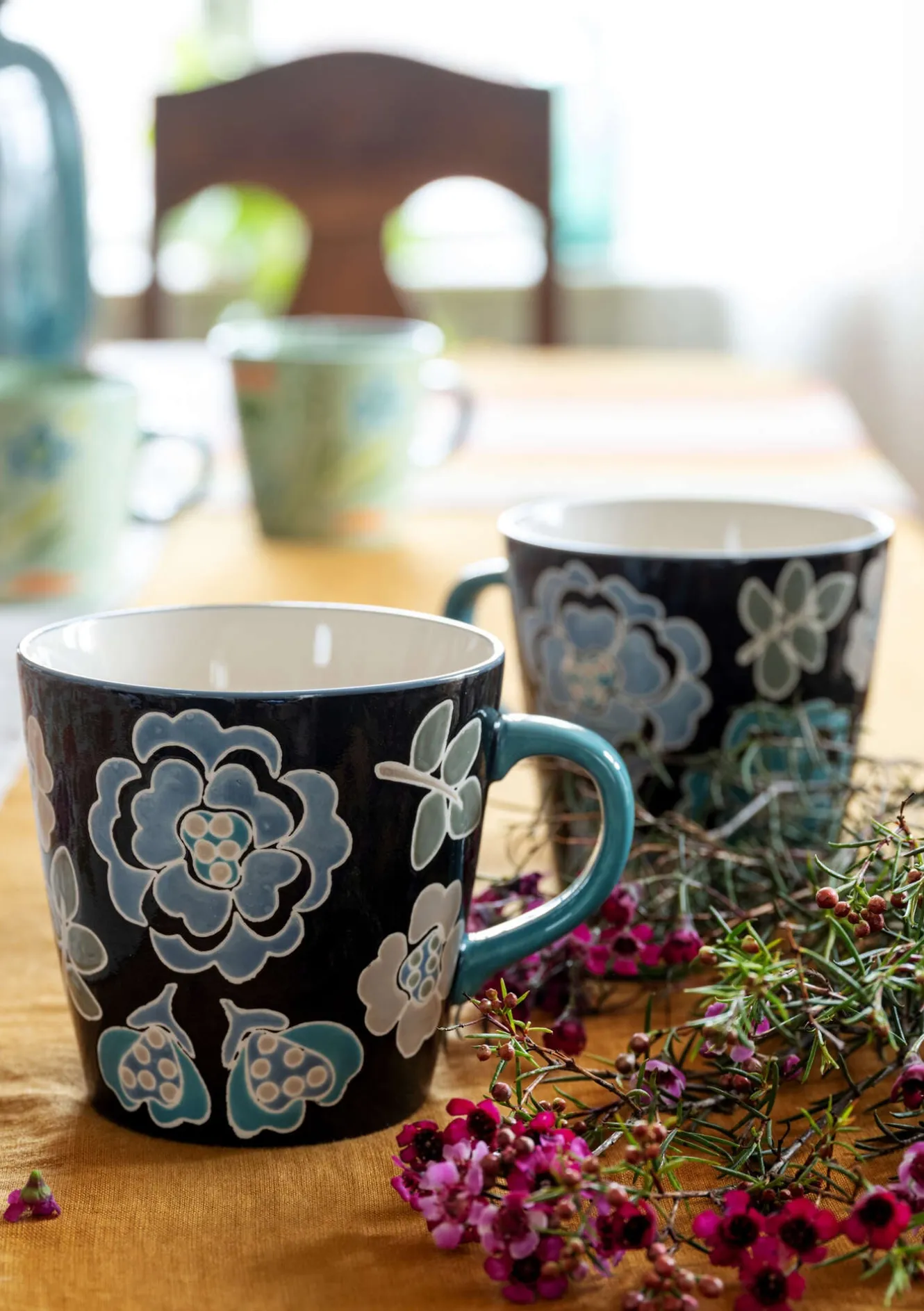 Gudrun Sjödén Teetasse „Wild rose“ aus Keramik