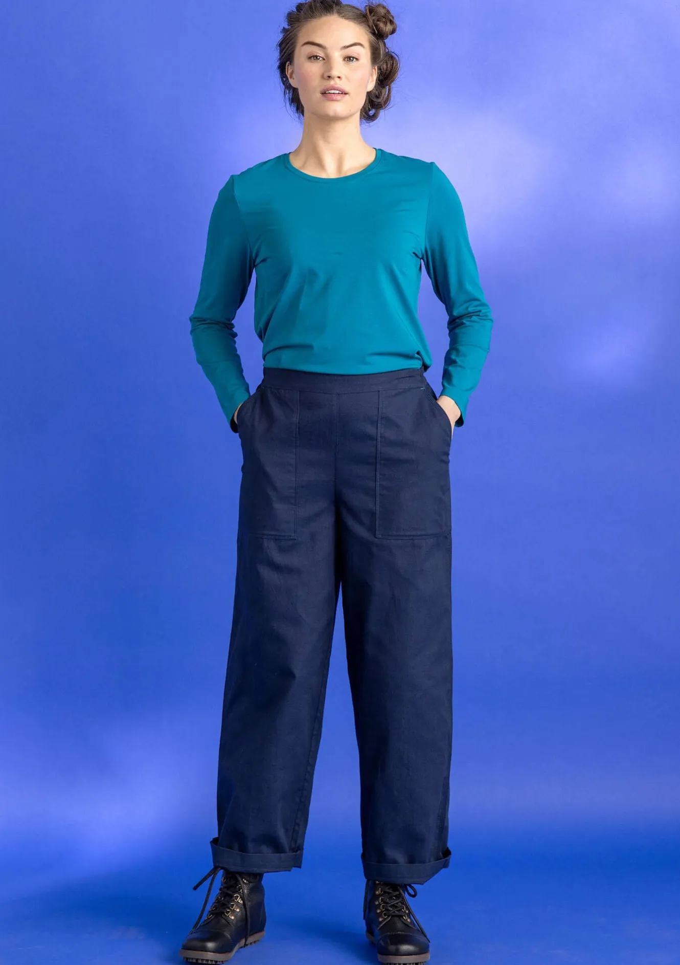 Gudrun Sjödén Twillhose aus Bio-Baumwolle