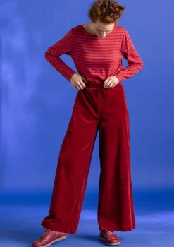 Gudrun Sjödén Velourshose aus Bio-Baumwolle/Recycling-Polyester