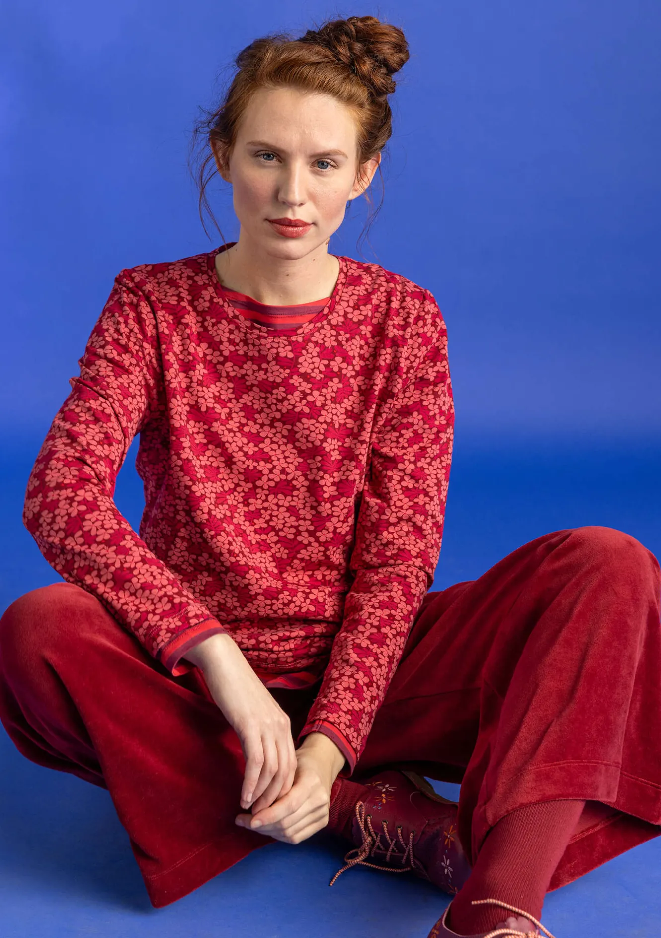 Gudrun Sjödén Velourshose aus Bio-Baumwolle/Recycling-Polyester