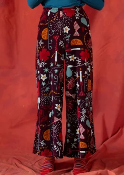 Gudrun Sjödén Velourshose „Fyrverkeri“ aus Bio-Baumwolle/Recycling-Polyester