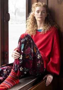 Gudrun Sjödén Velourshose „Fyrverkeri“ aus Bio-Baumwolle/Recycling-Polyester