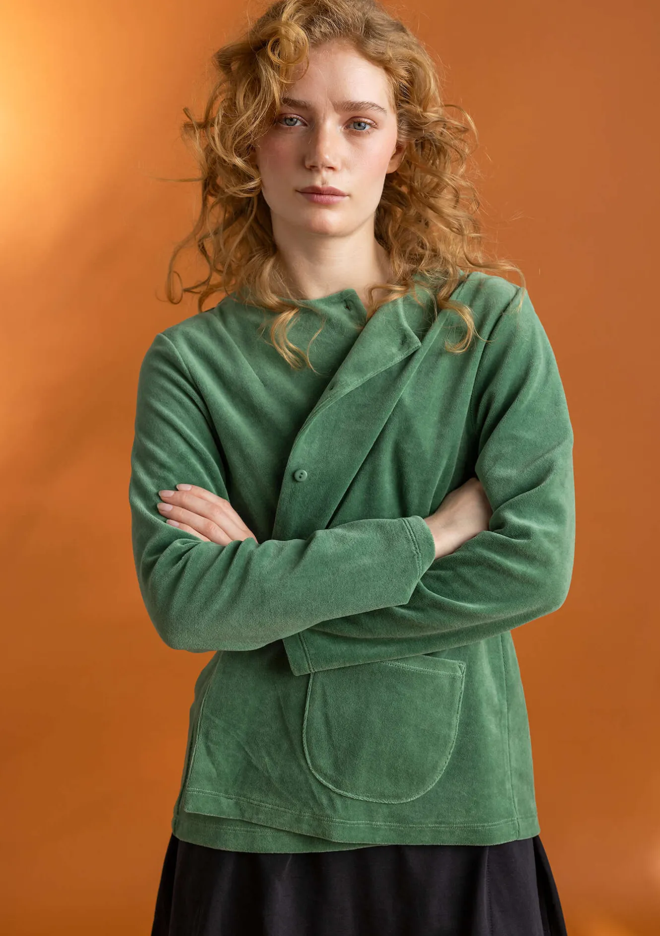 Gudrun Sjödén Veloursjacke aus Bio-Baumwolle/Recycling-Polyester
