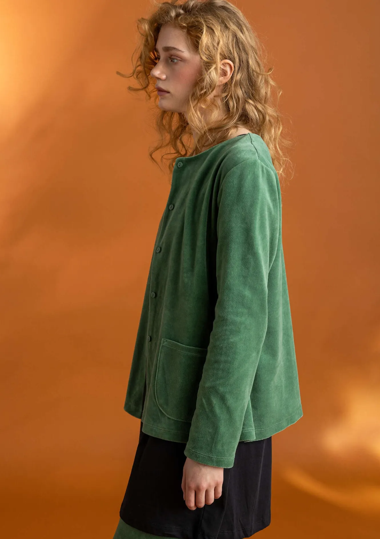 Gudrun Sjödén Veloursjacke aus Bio-Baumwolle/Recycling-Polyester