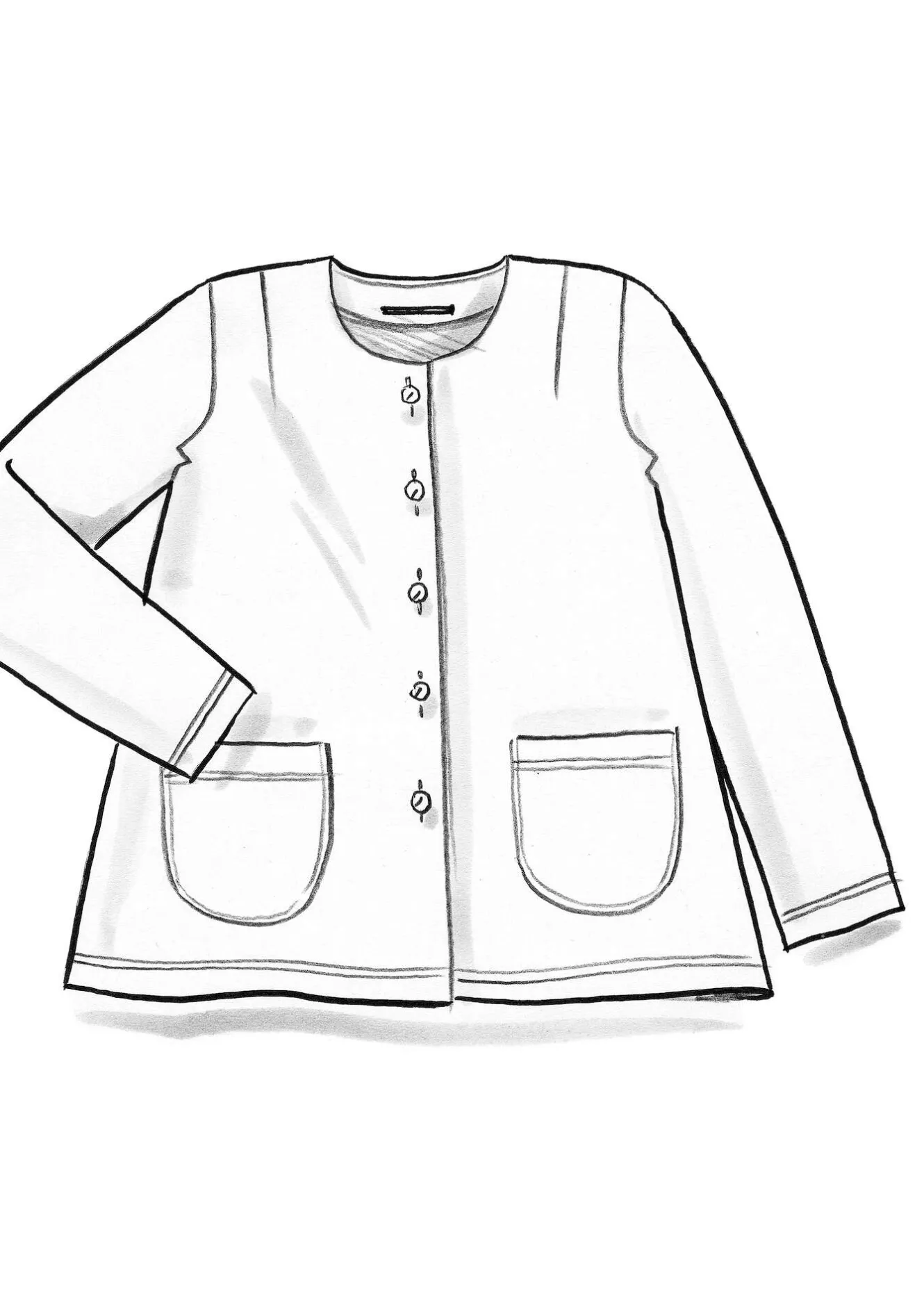 Gudrun Sjödén Veloursjacke aus Bio-Baumwolle/Recycling-Polyester