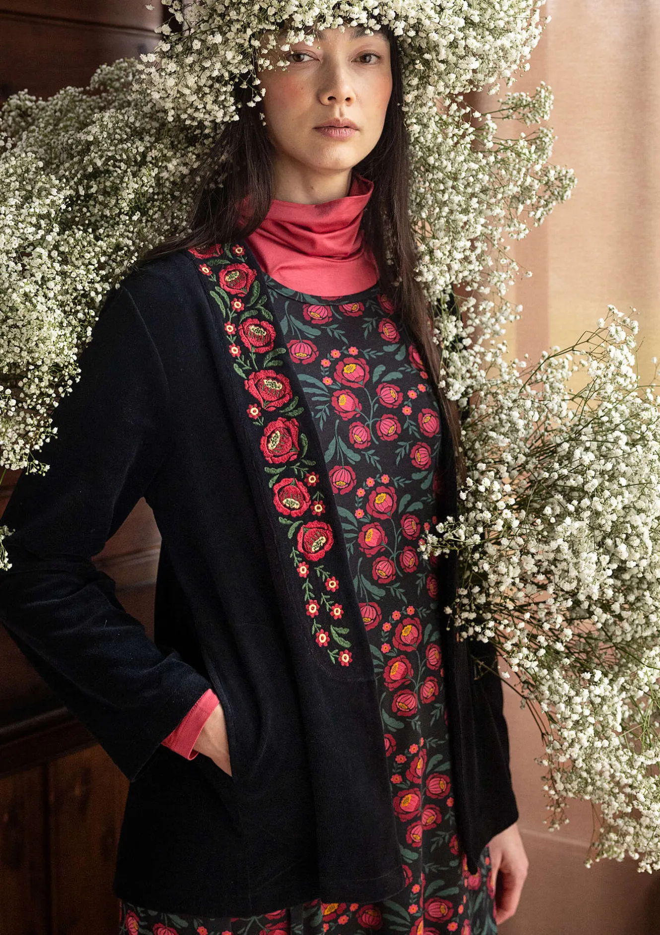 Gudrun Sjödén Veloursjacke „Nora“ aus Bio-Baumwolle/Recycling-Polyester