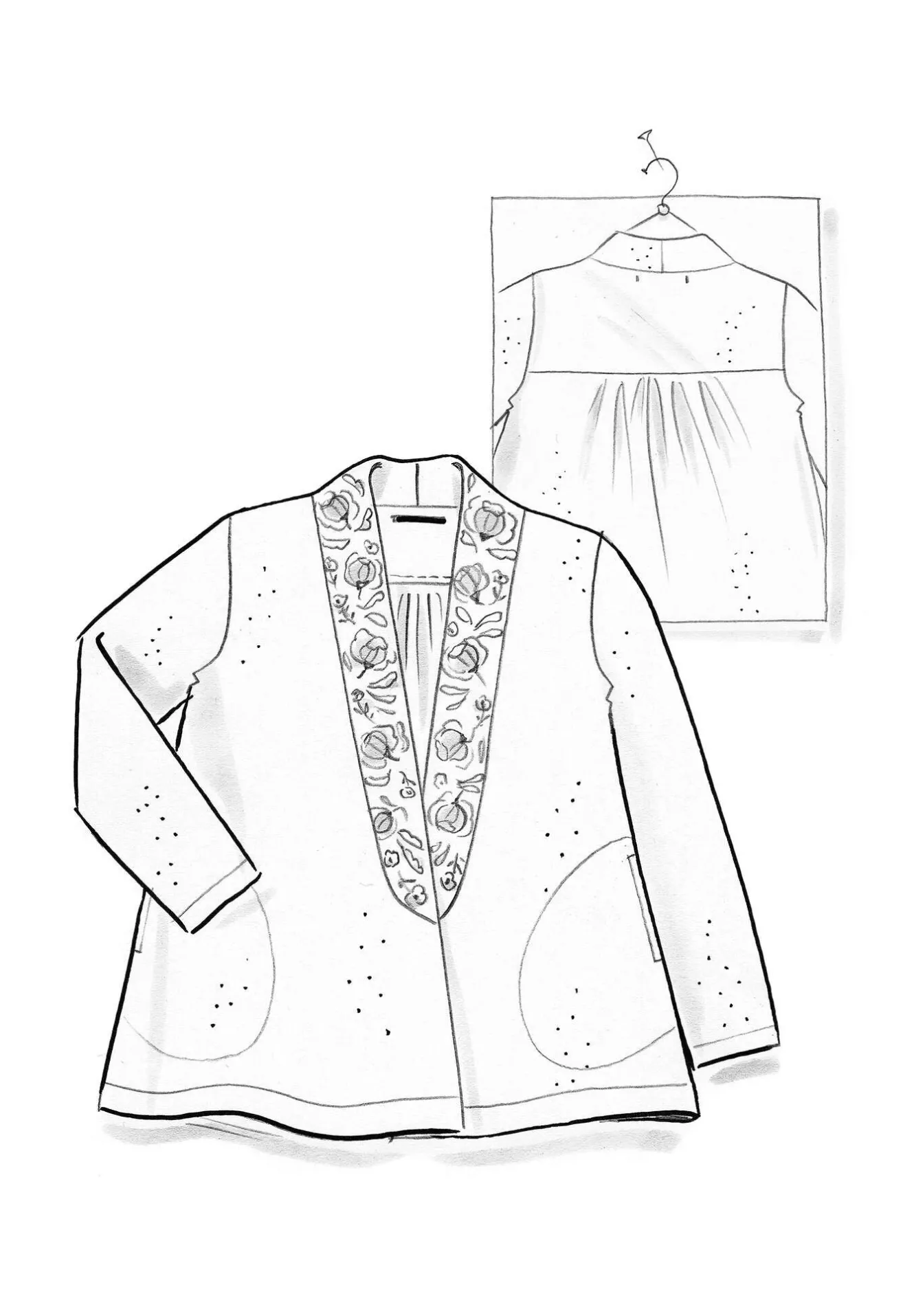 Gudrun Sjödén Veloursjacke „Nora“ aus Bio-Baumwolle/Recycling-Polyester