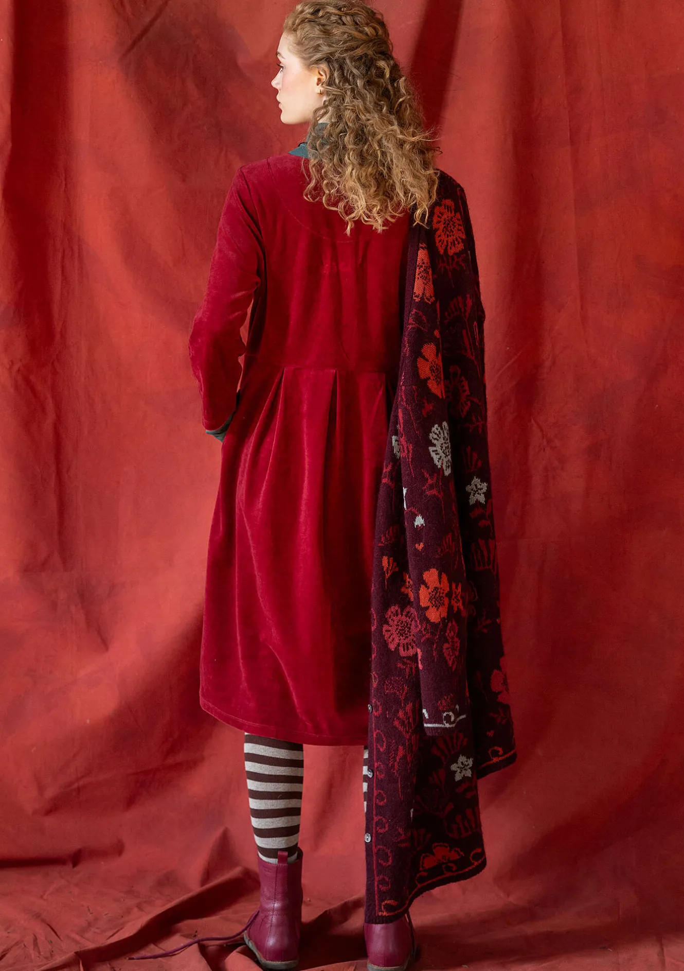 Gudrun Sjödén Velourskleid „Fyrverkeri“ aus Bio-Baumwolle/Recycling-Polyester