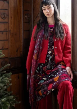 Gudrun Sjödén Velourskleid „Fyrverkeri“ aus Bio-Baumwolle/Recycling-Polyester