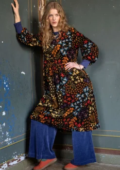 Gudrun Sjödén Velourskleid „Katla“ aus Bio-Baumwolle/Recycling-Polyester
