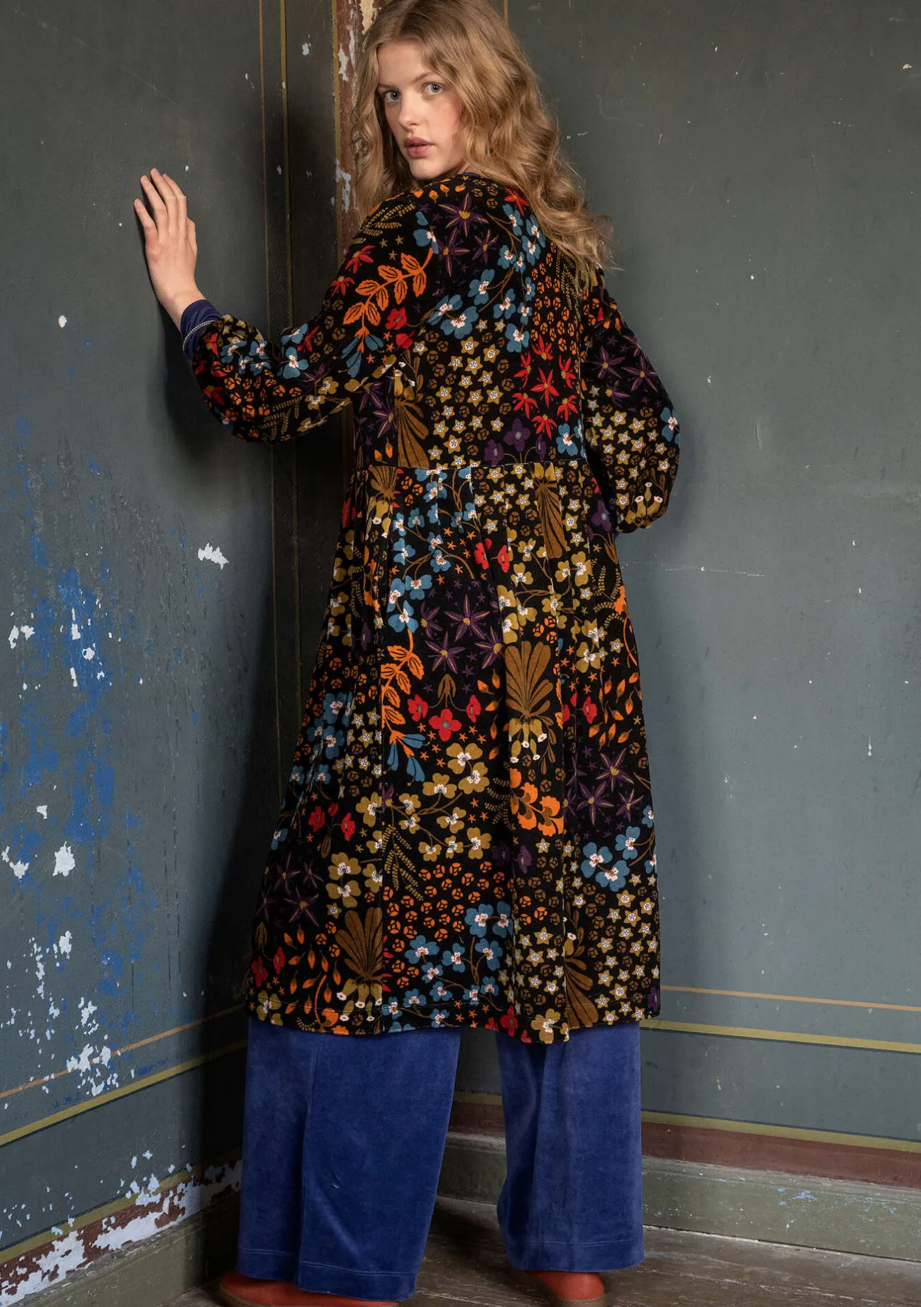 Gudrun Sjödén Velourskleid „Katla“ aus Bio-Baumwolle/Recycling-Polyester