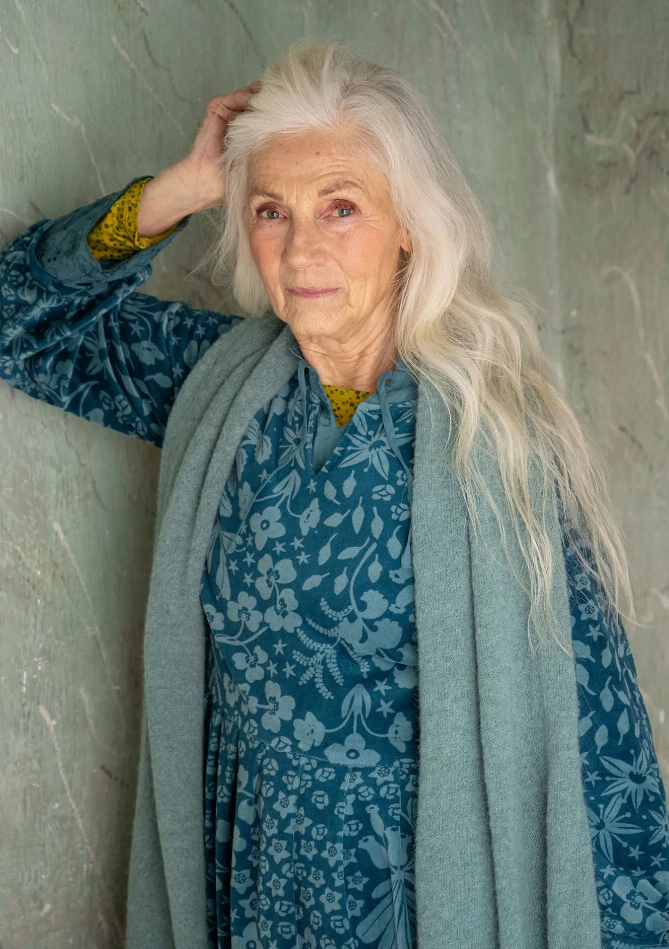 Gudrun Sjödén Velourskleid „Katla“ aus Bio-Baumwolle/Recycling-Polyester