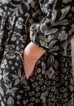 Gudrun Sjödén Velourskleid „Katla“ aus Bio-Baumwolle/Recycling-Polyester