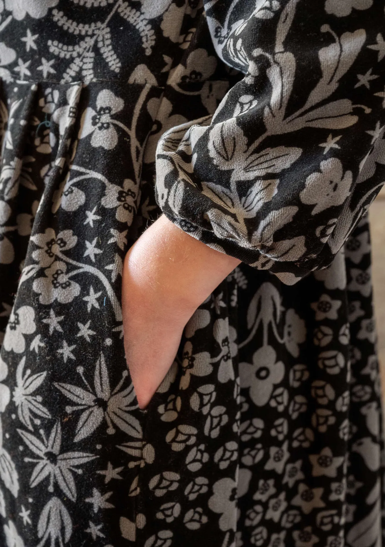 Gudrun Sjödén Velourskleid „Katla“ aus Bio-Baumwolle/Recycling-Polyester