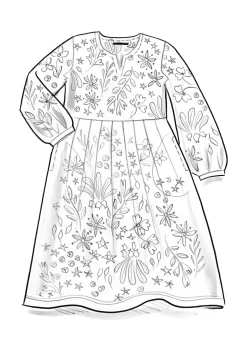 Gudrun Sjödén Velourskleid „Katla“ aus Bio-Baumwolle/Recycling-Polyester