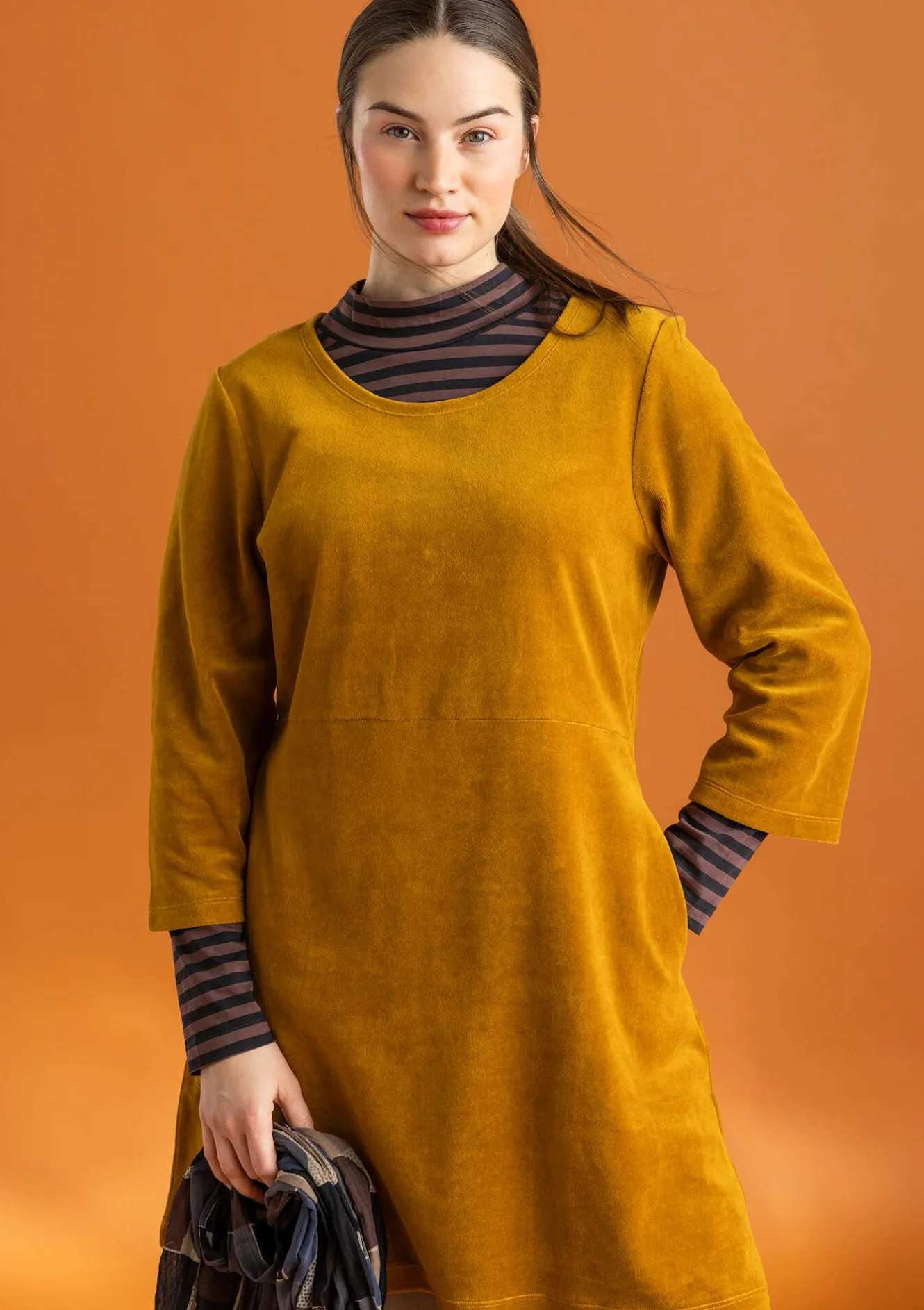 Gudrun Sjödén Velourstunika aus Bio-Baumwolle/Recycling-Polyester