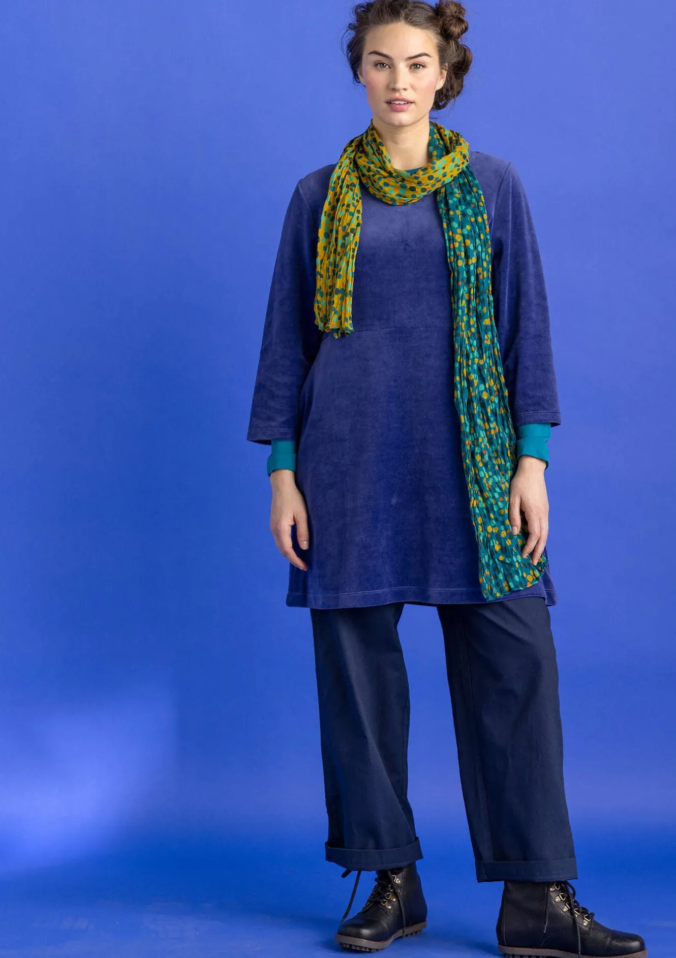 Gudrun Sjödén Velourstunika aus Bio-Baumwolle/Recycling-Polyester