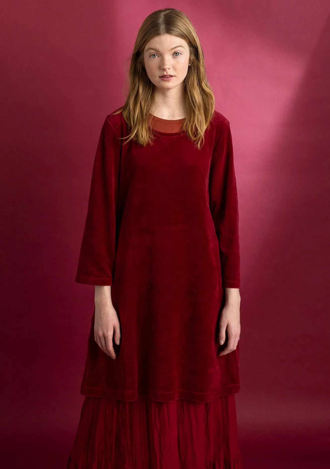 Gudrun Sjödén Velourstunika aus Bio-Baumwolle/Recycling-Polyester