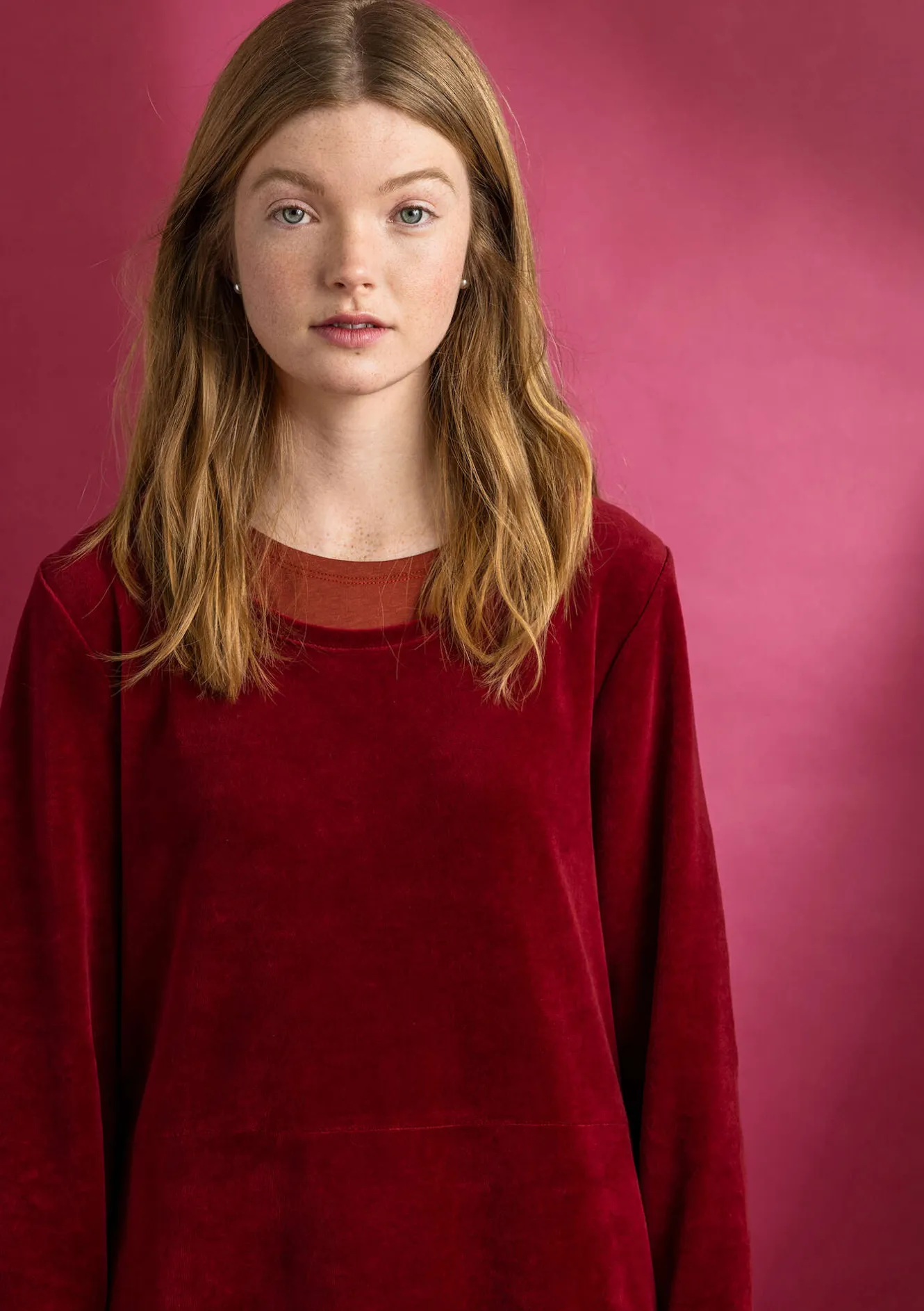 Gudrun Sjödén Velourstunika aus Bio-Baumwolle/Recycling-Polyester
